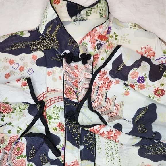 Vintage crop kimono noragi jacket - Picture 5 of 12